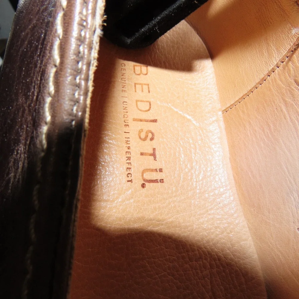 Bed Stu Distressed Brown‎ Leather Deck Slide On Casual Loafers Men's US 11